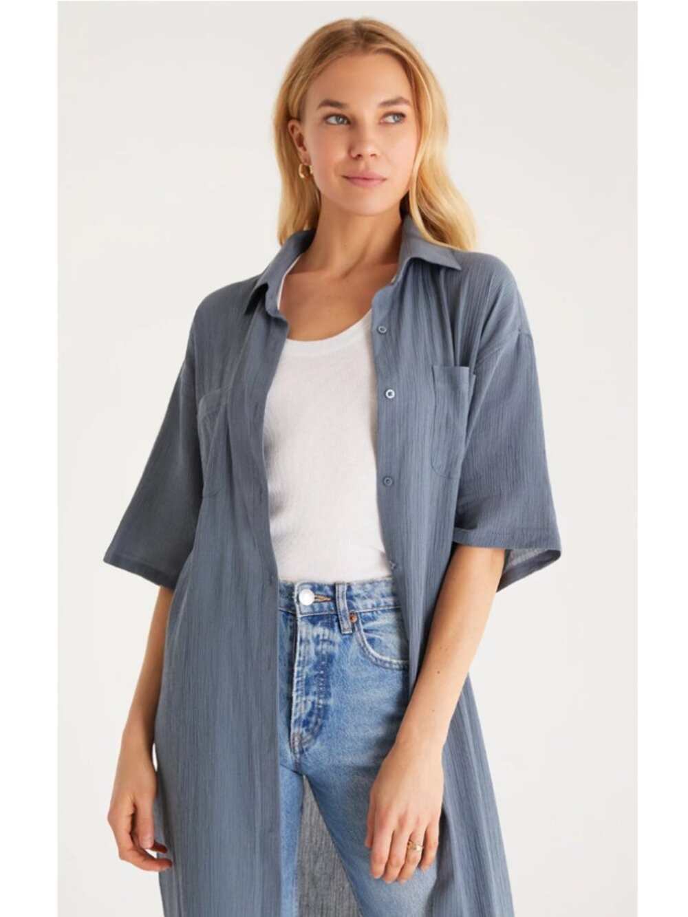 Z Supply Lina Button Up Duster - Picture 2 of 10